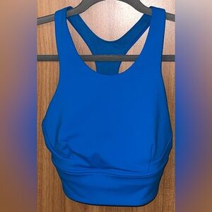 Lululemon Wunder Train Long Line Bra in Poolside Blue